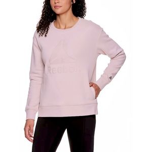 Reebok Women's Supersoft Crewneck Sweatshirt with Side Pockets